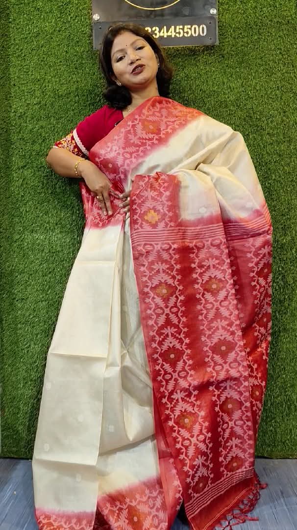 Tussar Silk JamdaniTussar Silk