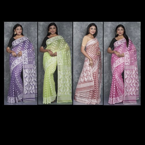 Exclusive Karat Design Jamdani Saree