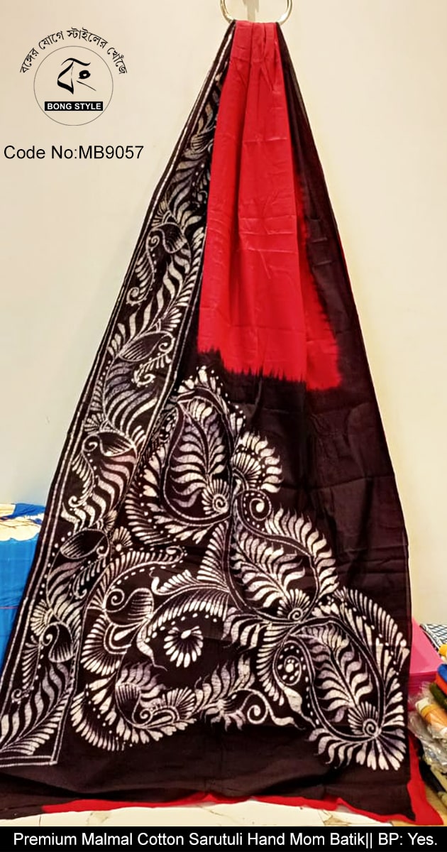 Red Black Exclusive Design Mom Batik Pure Cotton Malmal Mom Batik