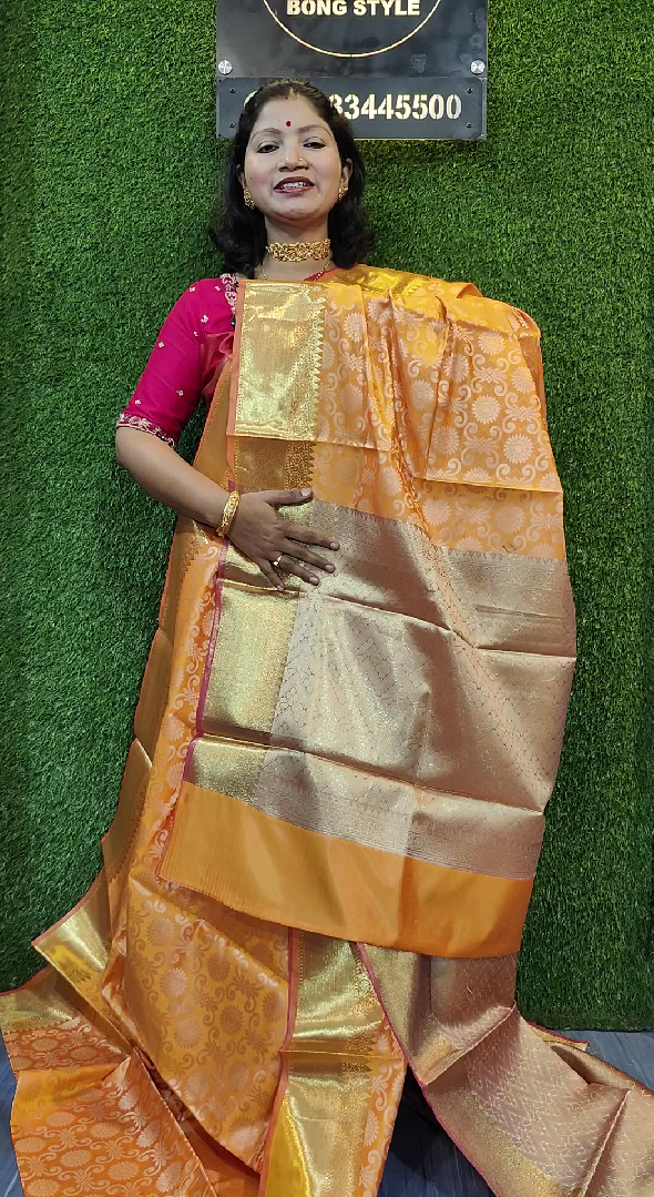 Semi Katan Silk BanarasiSemi Katan Silk